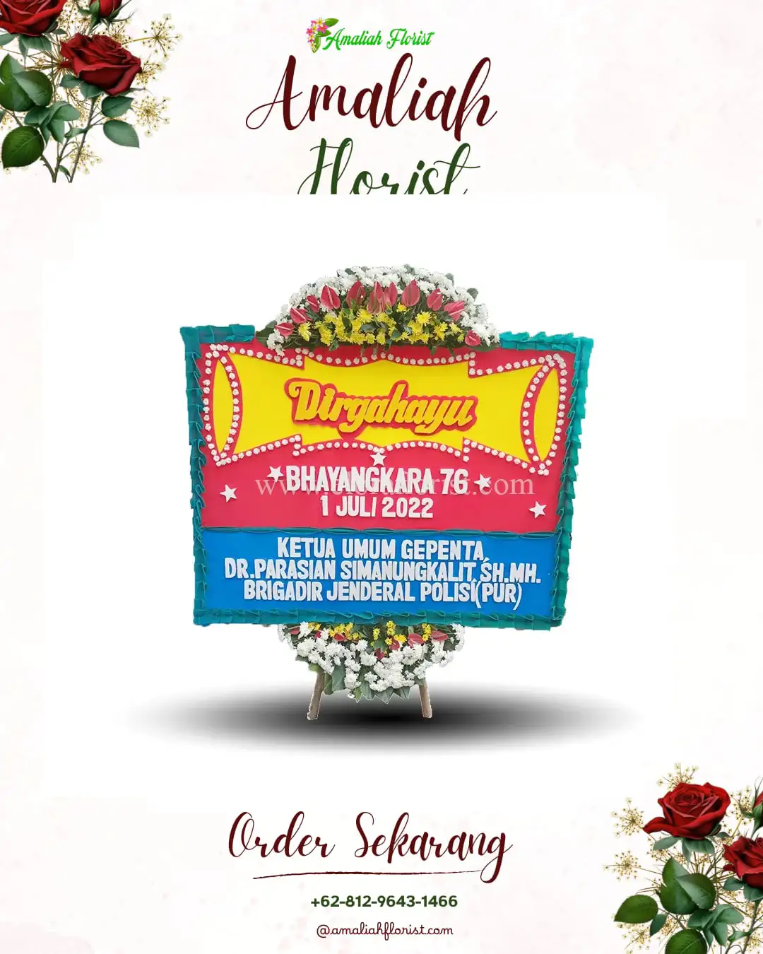 Papan Bunga HUT Ulang Tahun Tangaran